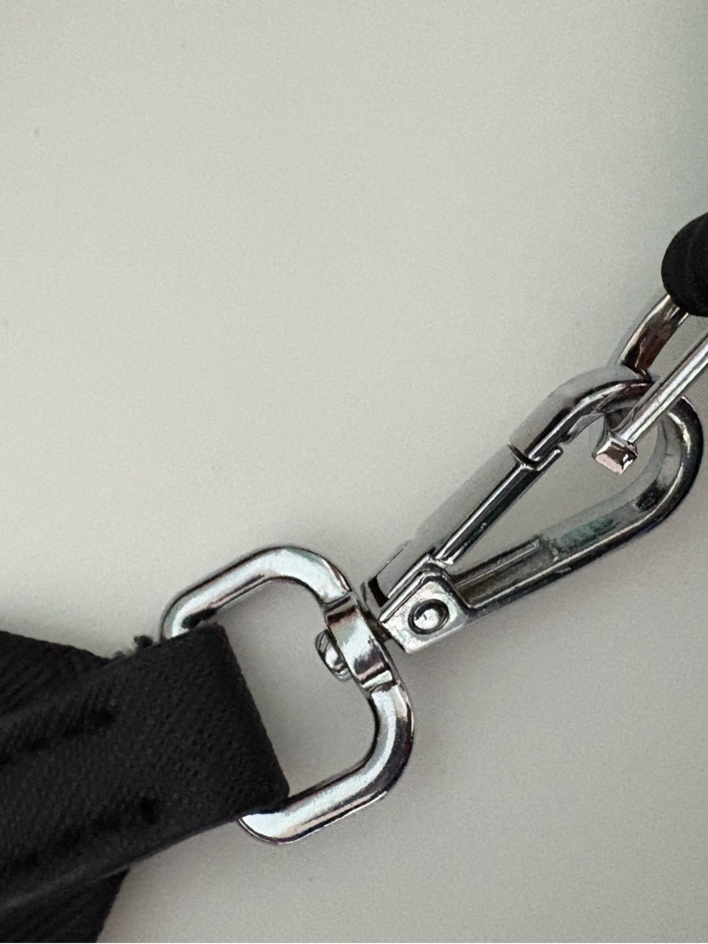 Prada Black Nylon Strap Shoulder Bag with Silver Hardware - Picture 4 of 9